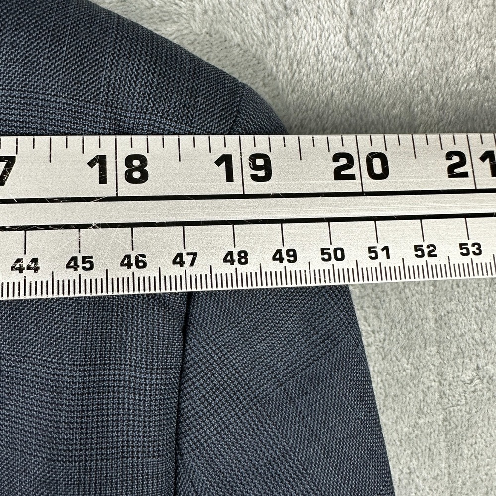 Lauren Ralph Lauren‎ Suit Jacket Mens 44L Gray 100% Wool Trim Fit Blazer - Picture 9 of 14